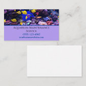 プロフェッショナル魚水族館整備業 名刺 (正面/裏面)