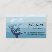 プロフェッショナル魚釣りガイドサービスブルーシェード 名刺 (正面)
