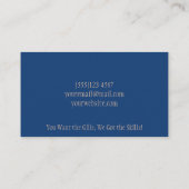 プロフェッショナル魚釣りガイドサービス名刺 名刺 (裏面)