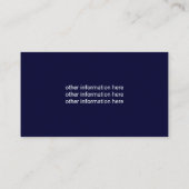 プロフェッショナル魚釣りガイドサービスNavy Blue 名刺 (裏面)