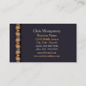 プロフェッショナル鮮やかなスパイラルフラクタルデザイン 名刺 (裏面)