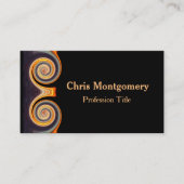 プロフェッショナル鮮やかなスパイラルフラクタルデザイン 名刺 (正面)