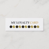 プロフェッショナル10パンチ顧客ロイヤリティ ロイヤリティカード (正面)