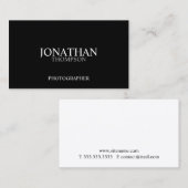 プロフェッショナル2トーン白黒 名刺 (正面/裏面)