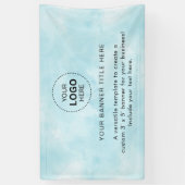 プロフェッショナル5'バナー付きビジネスロゴ 横断幕 (縦)