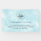 プロフェッショナル5'バナー付きビジネスロゴ 横断幕 (横)