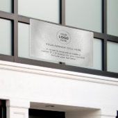 プロフェッショナル5'バナー付きビジネスロゴ 横断幕 (ビルの外側)