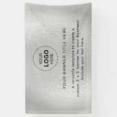 プロフェッショナル5'バナー付きビジネスロゴ 横断幕 (縦)