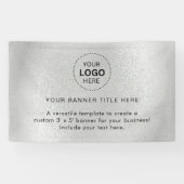 プロフェッショナル5'バナー付きビジネスロゴ 横断幕 (横)