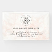 プロフェッショナル5'バナー付きビジネスロゴ 横断幕 (横)