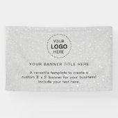 プロフェッショナル5'バナー付きビジネスロゴ 横断幕 (横)