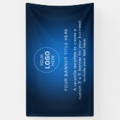 プロフェッショナル5'バナー付きビジネスロゴ 横断幕 (縦)