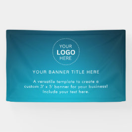 プロフェッショナル5'バナー付きビジネスロゴ 横断幕