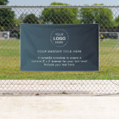 プロフェッショナル5'バナー付きビジネスロゴ 横断幕 (インサイチュ)