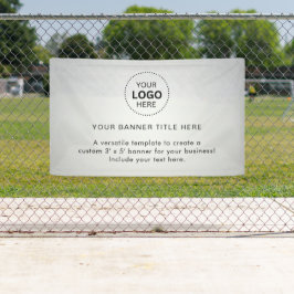 プロフェッショナル5'バナー付きビジネスロゴ 横断幕