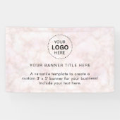 プロフェッショナル5'バナー付きビジネスロゴ 横断幕 (横)