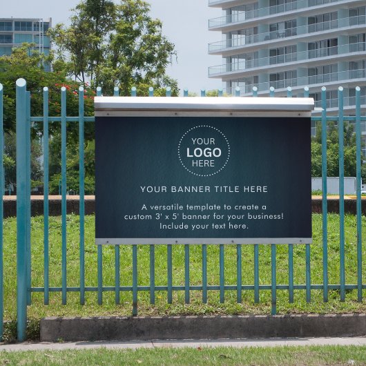 プロフェッショナル5'バナー付きビジネスロゴ 横断幕