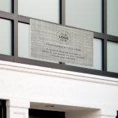 プロフェッショナル5'バナー付きビジネスロゴ 横断幕 (ビルの外側)