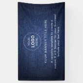 プロフェッショナル5'バナー付きビジネスロゴ 横断幕 (縦)