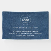 プロフェッショナル5'バナー付きビジネスロゴ 横断幕 (横)