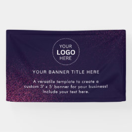 プロフェッショナル5'バナー付きビジネスロゴ 横断幕