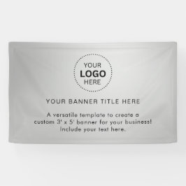 プロフェッショナル5'バナー付きビジネスロゴ 横断幕