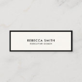 プロフェッショナル·イーキャッチ·はっきりしたアイボリー·ソーシャル·メディア スキニー名刺 (正面)