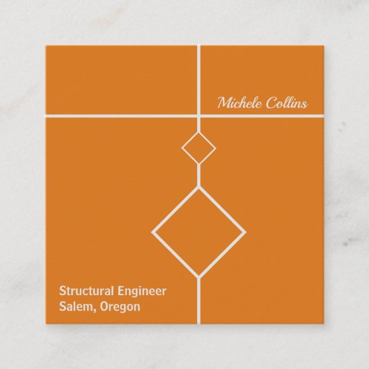 プロフェッショナル エレガンス スクエア 名刺 (正面)