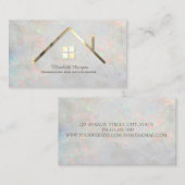 プロフェッショナル エレガント ハウス リアル エステート エージェント オパール 名刺 (正面/裏面)