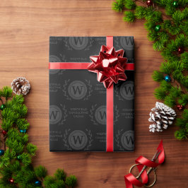 プロフェッショナル エレガント ビジネス モノグラム ギフト ラッピング ラッピングペーパー