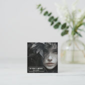 プロフェッショナル,エレガント,フローラヘアスタイリストQRコード コーリングカード (スタンド正面)