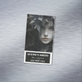 プロフェッショナル,エレガント,フローラヘアスタイリストQRコード マグネット名刺 (インサイチュ)