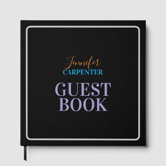 プロフェッショナル エレガント モダン ミニマリスト シンプル ゲストブック (正面)