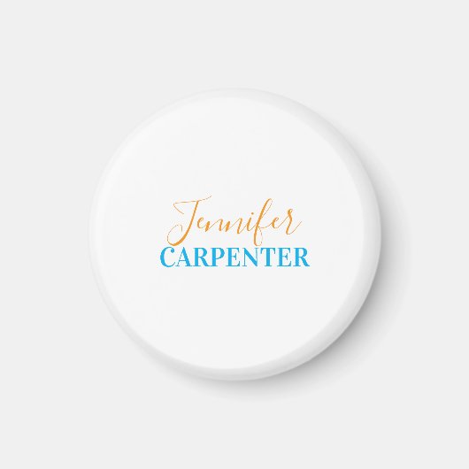 プロフェッショナル エレガント モダン ミニマリスト シンプル マグネット (正面)