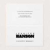 プロフェッショナル エレガント モダン ミニマリスト シンプル 名刺 (外部フラット)