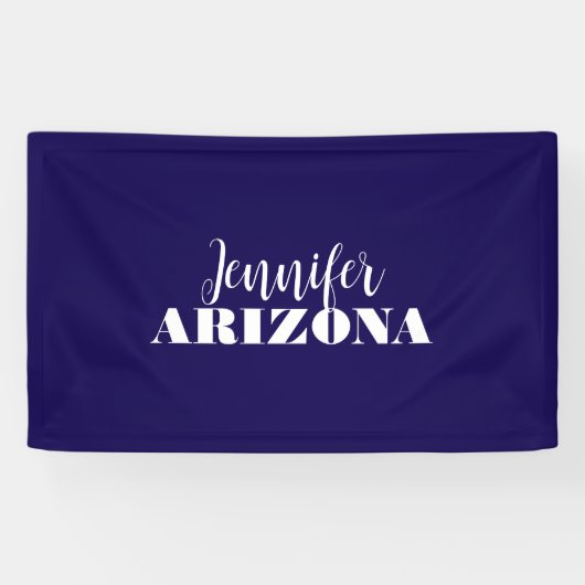 プロフェッショナル エレガント モダン ミニマリスト ダークブルー 横断幕 (横)