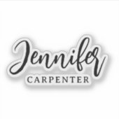 プロフェッショナル・エレガント・モダン・ミニマリスト・ネーム シール (正面)