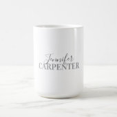 プロフェッショナル エレガント モダン ミニマリスト プレーン コーヒーマグカップ (中央)