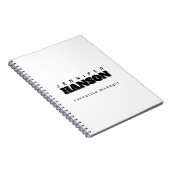 プロフェッショナル エレガント モダン ミニマリスト プレーン ノートブック (右側)