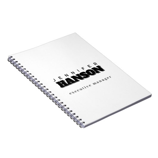 プロフェッショナル エレガント モダン ミニマリスト プレーン ノートブック (右側)