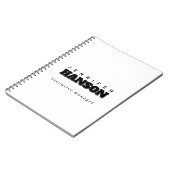 プロフェッショナル エレガント モダン ミニマリスト プレーン ノートブック (左側)