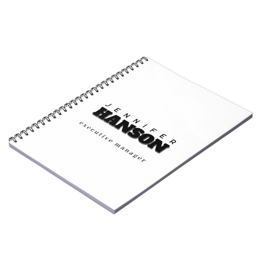 プロフェッショナル エレガント モダン ミニマリスト プレーン ノートブック (左側)