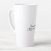 プロフェッショナル エレガント モダン ミニマル シンプル カフェラテマグ (左アングル)