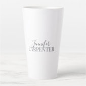 プロフェッショナル エレガント モダン ミニマル シンプル カフェラテマグ (正面)