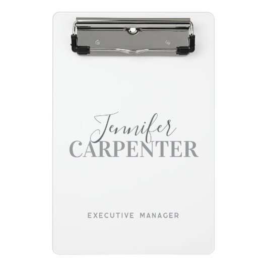 プロフェッショナル エレガント モダン ミニマル シンプル ミニクリップボード (正面)