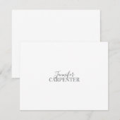 プロフェッショナル エレガント モダン ミニマル シンプル 出欠カード (正面/裏面)