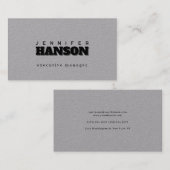 プロフェッショナル エレガント モダン ミニマル シンプル 名刺 (正面/裏面)