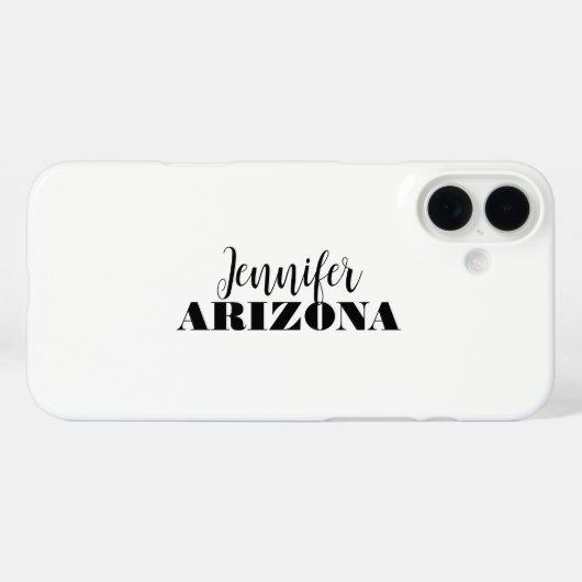 プロフェッショナル エレガント モダン ミニマル シンプル Case-Mate iPhoneケース (裏面 (横))