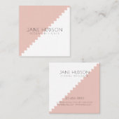 プロフェッショナル エレガント モダン ミニマル テンプレート スクエア名刺 (正面/裏面)