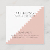 プロフェッショナル エレガント モダン ミニマル テンプレート スクエア名刺 (裏面)